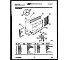 Kelvinator M206F1QA cabinet and installation parts diagram
