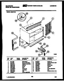 Cabinet and installation parts