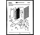 Kelvinator FPK190EN3V system and automatic defrost parts diagram
