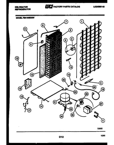 System and automatic defrost parts