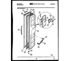 Kelvinator FMW240DN1W freezer door parts diagram