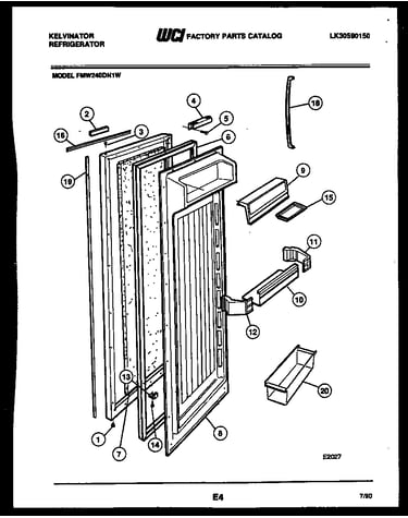 Refrigerator door parts