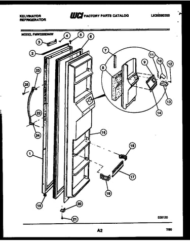 Freezer door parts