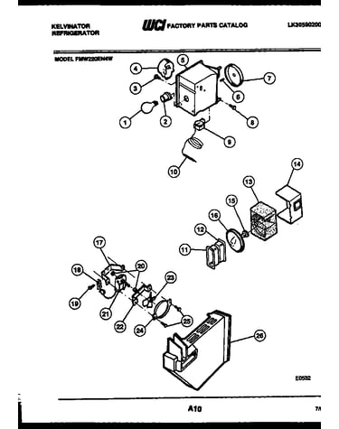 Refrigerator control assembly, damper control assembly and f