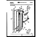Kelvinator FMW240EN3D refrigerator door parts diagram