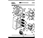 Kelvinator FMW240EN3D shelves and supports diagram