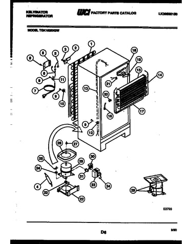 System and automatic defrost parts