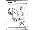 Kelvinator UFP212FM2W cabinet parts diagram