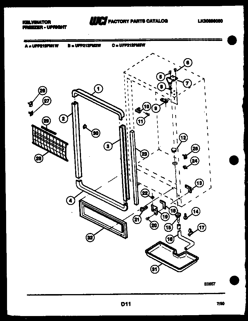 Cabinet parts
