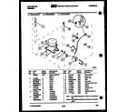 Kelvinator UFS133FM2W system and electrical parts diagram