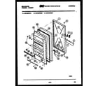 Kelvinator UFS160FM2W door parts diagram