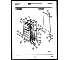 Kelvinator UFS101DM4W door parts diagram