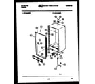 Kelvinator UFS101DM4W cabinet parts diagram