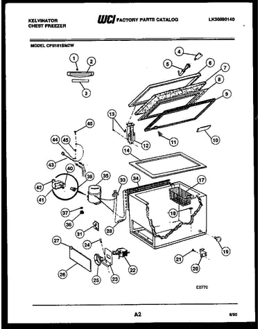 Chest freezer parts