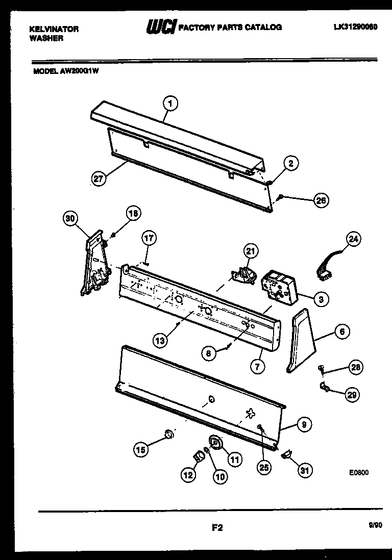 Console and control parts
