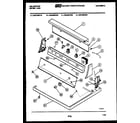 Kelvinator DGA500F2D console and control parts diagram