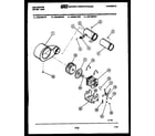 Kelvinator DGT400F2W blower and drive parts diagram