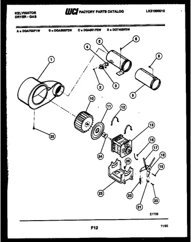Blower and drive parts