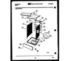 Kelvinator DEC310A3W cabinet parts diagram