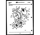 Kelvinator DEC310A3W drum and blower parts diagram