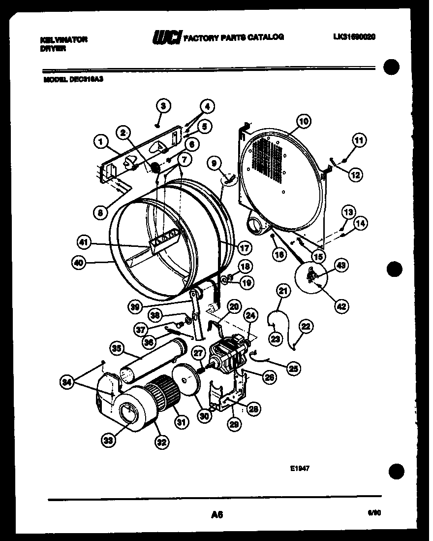 Drum and blower parts