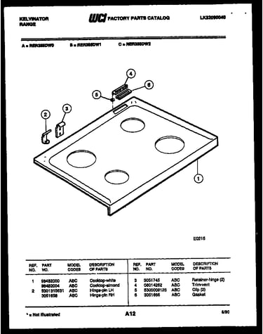 Cooktop parts