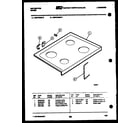 Kelvinator REP375GW2 cooktop parts diagram