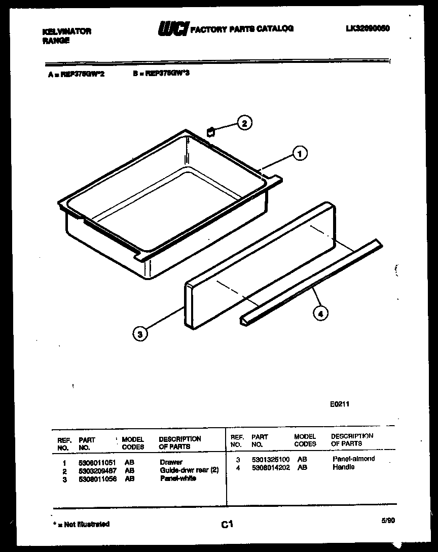 DRAWER PARTS