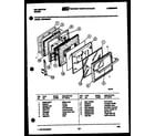 Kelvinator REP305GW1 door parts diagram