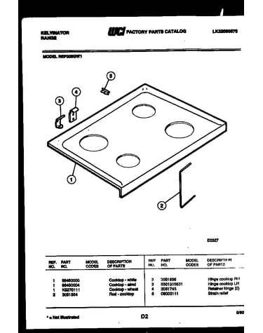 Cooktop parts