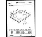 Kelvinator RER305GW1 cooktop parts diagram