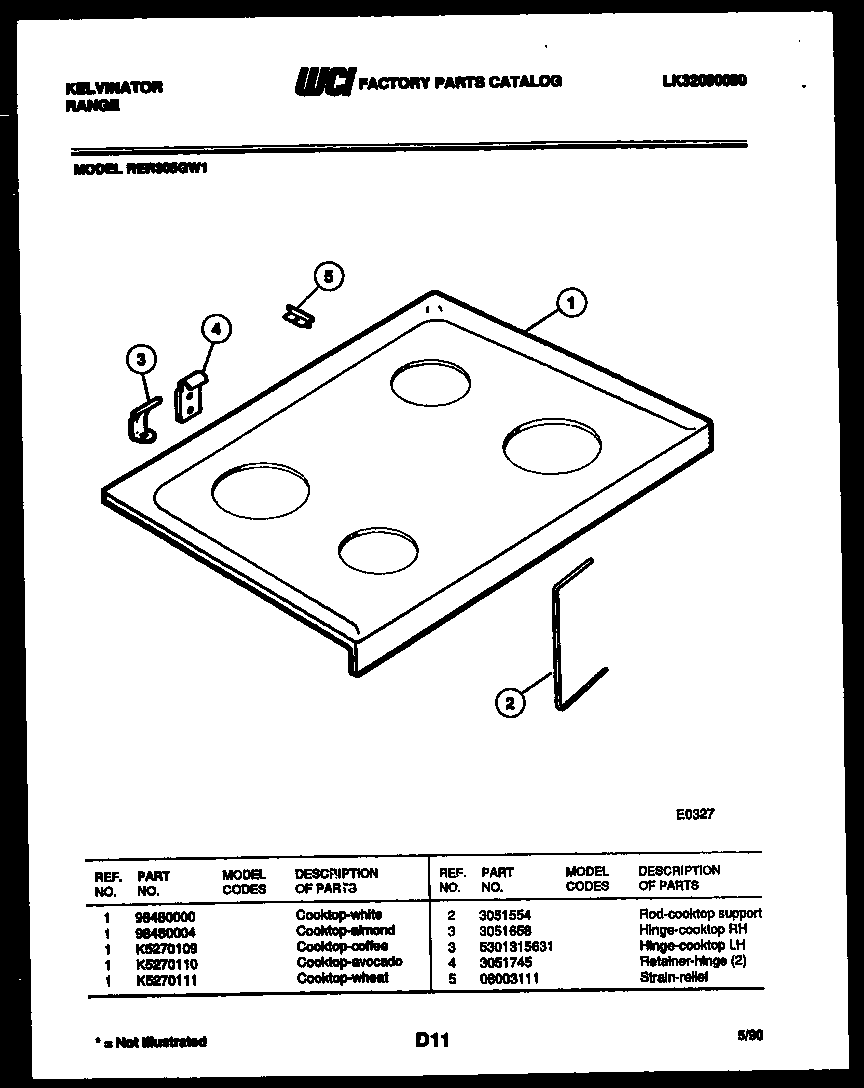 Cooktop parts