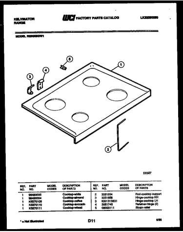 Cooktop parts