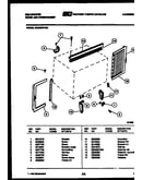 Cabinet and installation parts