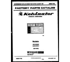 Kelvinator KAS184P2K1 front cover diagram