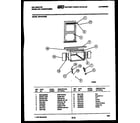 Kelvinator MH424H2SB cabinet and installation parts diagram