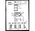 Kelvinator MH418H2EA cabinet and installation parts diagram