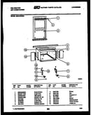 Cabinet and installation parts