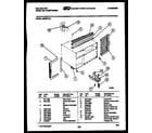 Kelvinator M205H1QA cabinet and installation parts diagram
