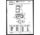 Kelvinator MH422H2SA cabinet and installation parts diagram