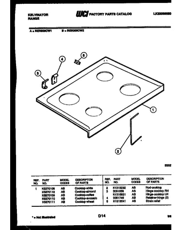 Cooktop parts