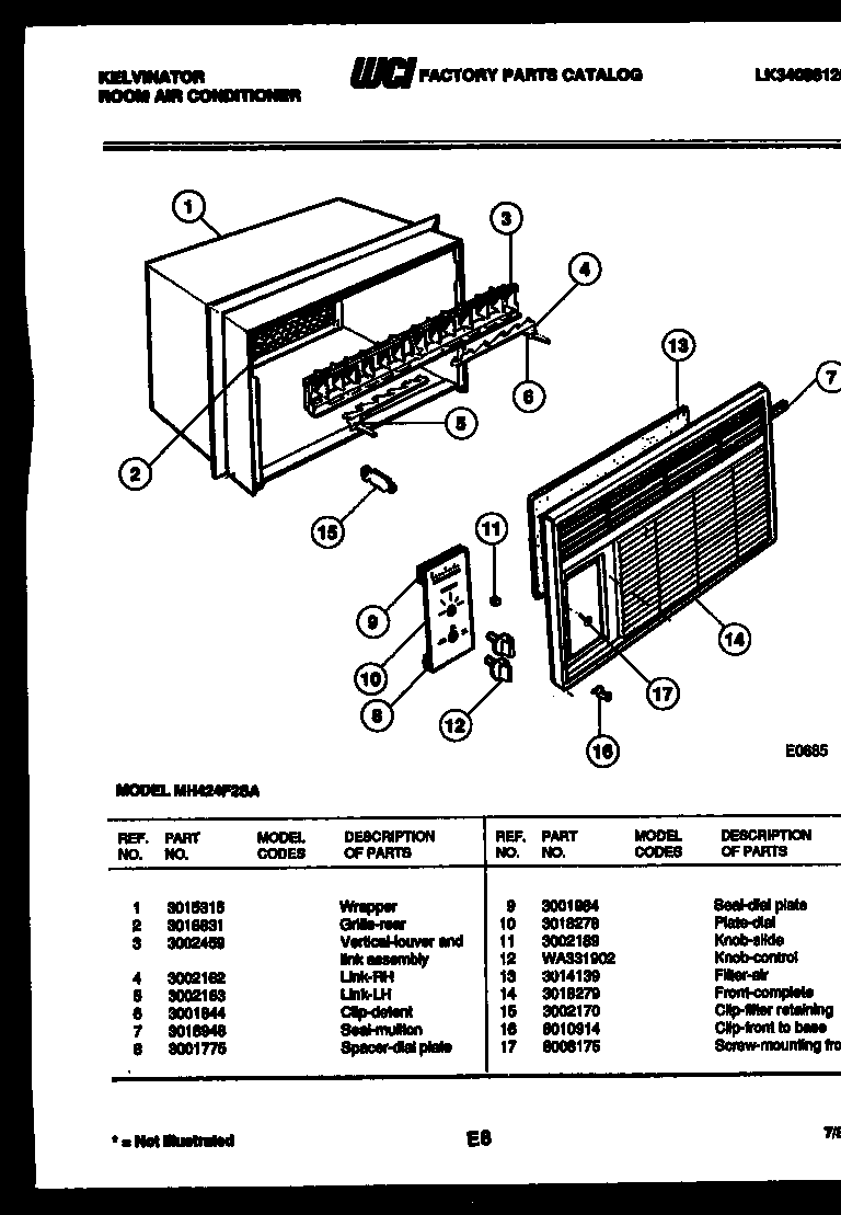 CABINET PARTS