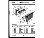 Kelvinator MH424F2SA cabinet parts diagram