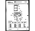 Kelvinator MH424F2SA cabinet and installation parts diagram