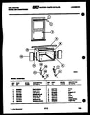 Cabinet and installation parts