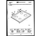 Kelvinator REP307GD0 cooktop parts diagram