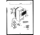 Kelvinator TAK190GN2D system and automatic defrost parts diagram