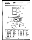 Cabinet and installation parts