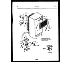 Kelvinator TPK160PN3W system and automatic defrost parts diagram
