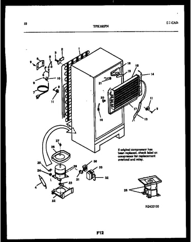 System and automatic defrost parts